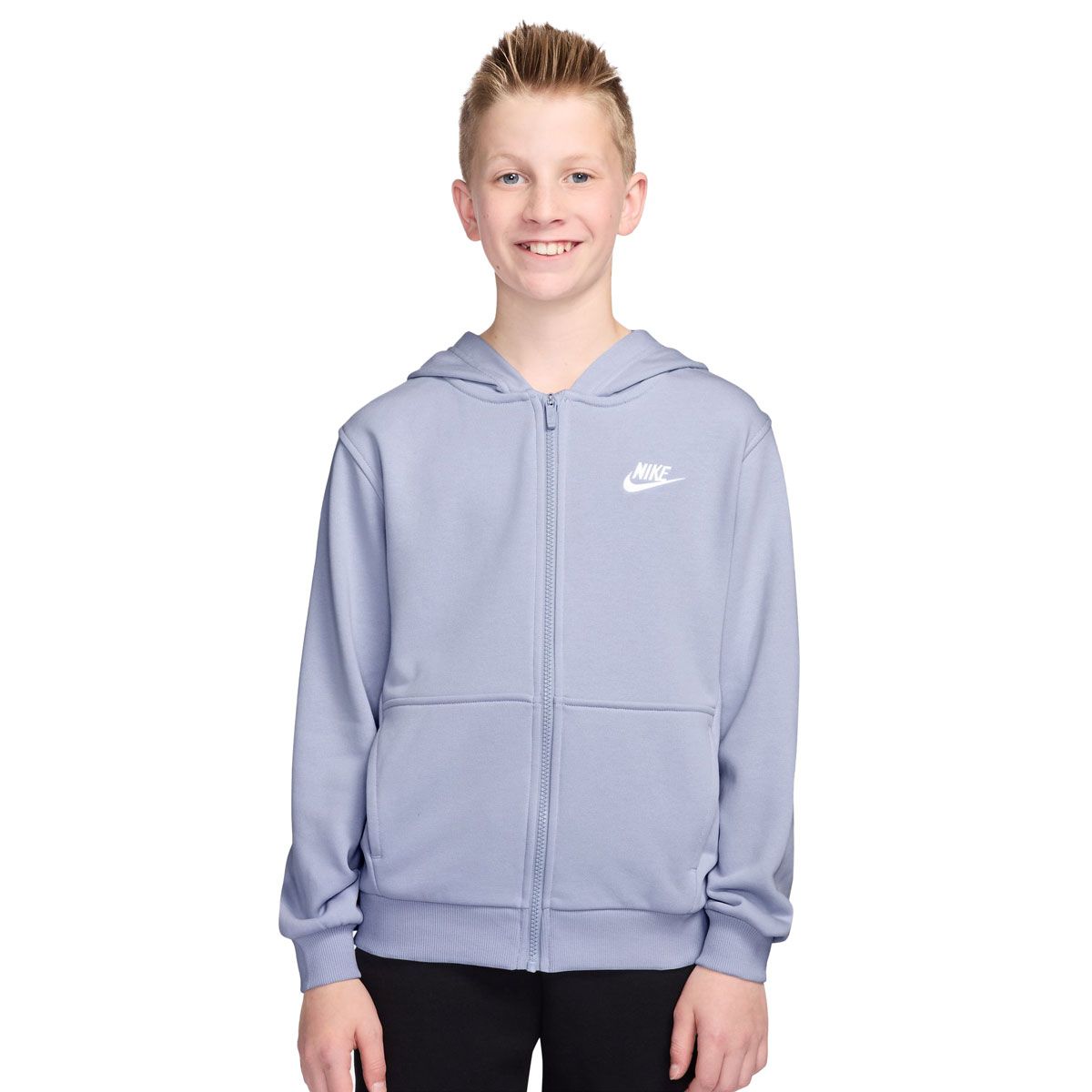 Felpa Con Cappuccio E Zip Byron Kids Per Bambino - Grigio Heather, Taglia 5/6, Morbida E Calda