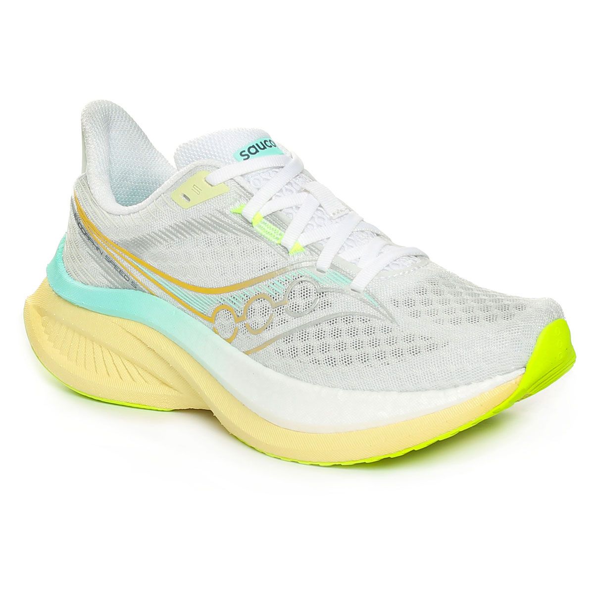 Saucony Ride 19 Scarpe running donna - white/splash