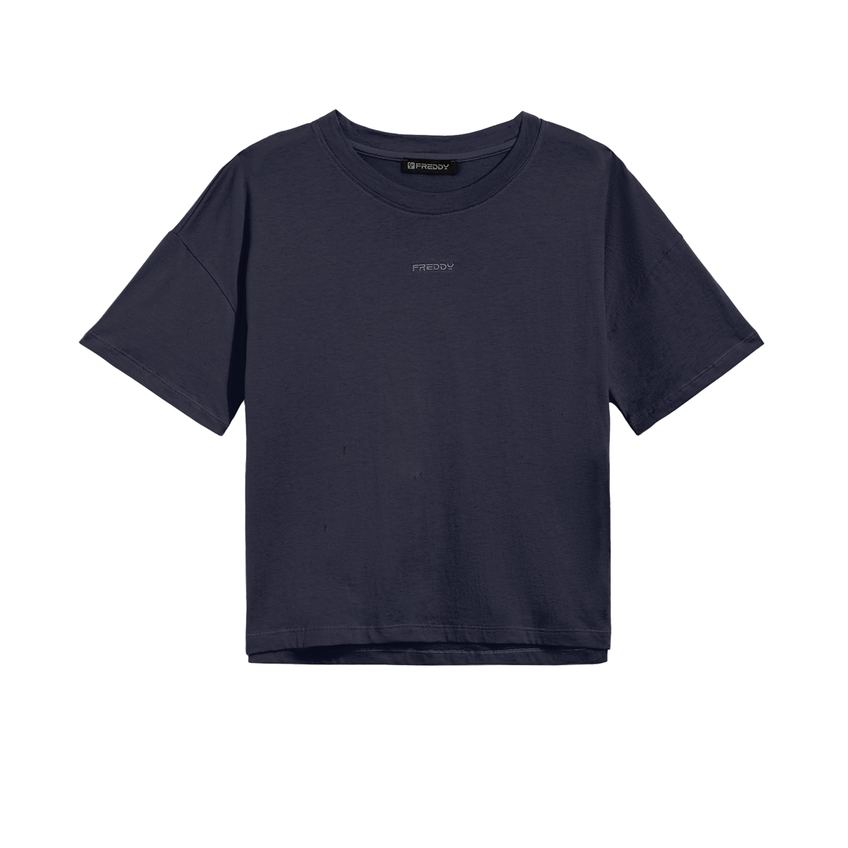 Freddy T-Shirt Comfort Fit in Jersey Leggero Donna Blu - Main Image