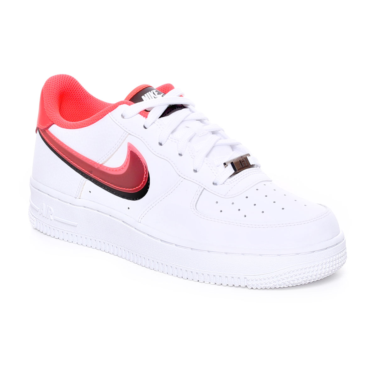 Nike Air Force 1 Lv8 Double Swoosh Gs Bianco Rosso Nike Air Force 1 Lv8 Double Swoosh Gs Bianco Rosso