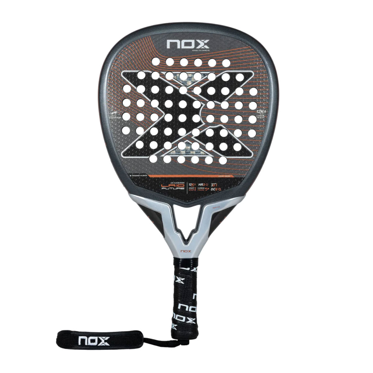 Racchetta da Padel Nox La 10 Futuro Leo Augsburger Grigio