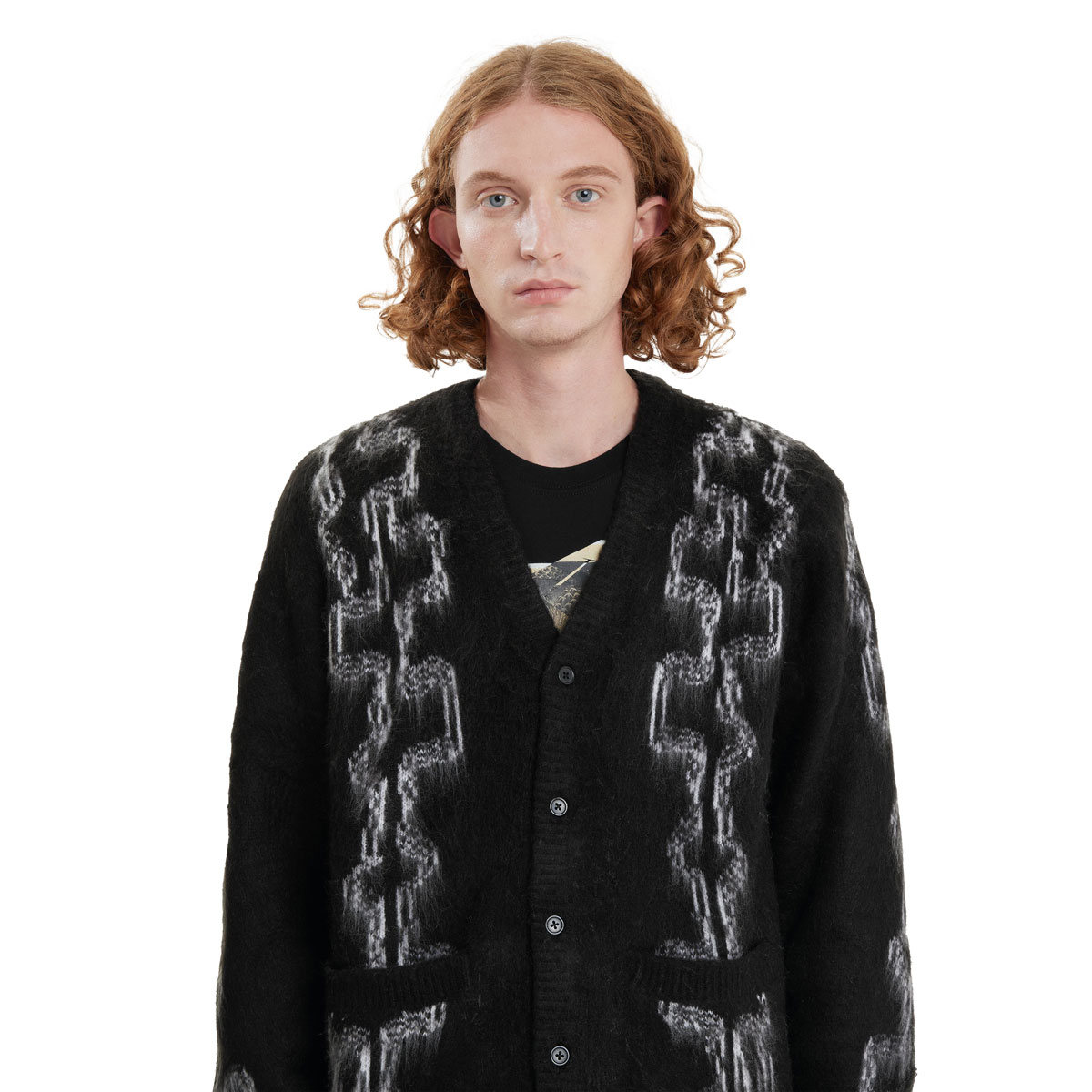 Obey Cardigan Temple Uomo Nero