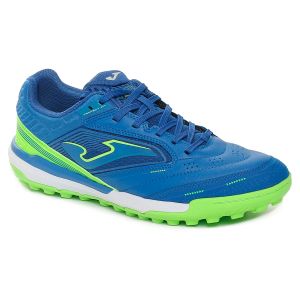 Chaussures De Foot En Salle Joma Maxima 2304 – Unisexe – Turf – Coloris Royal/Green Fluor