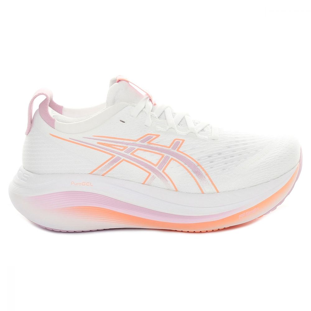 Scarpa da Running Donna Asics Gel-Nimbus 27 Bianco Rosa