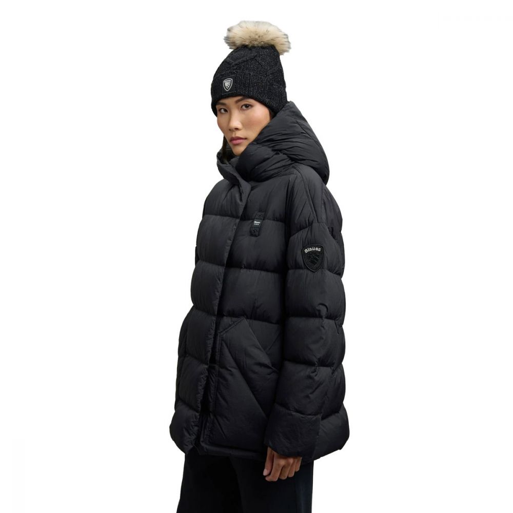 Blauer Tronchetto Donna In Pelle Nero | Modello F2enda01 | Tacco 7,5 Cm Plateau 2,5 Cm - 2