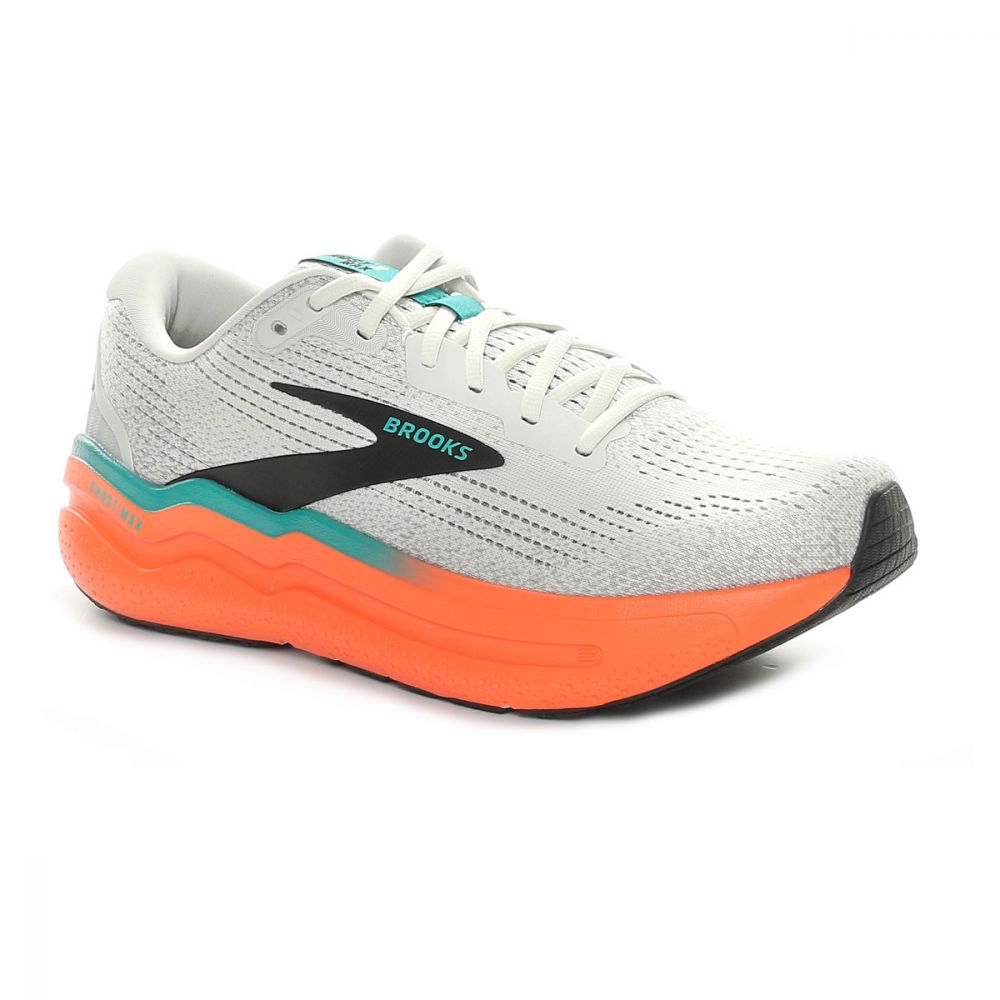 Scarpa da Running Uomo Brooks Ghost Max Grigio Arancione