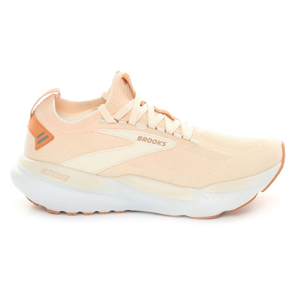 Scarpa da Running Donna Brooks Glycerin 21 Stealthfit Crema