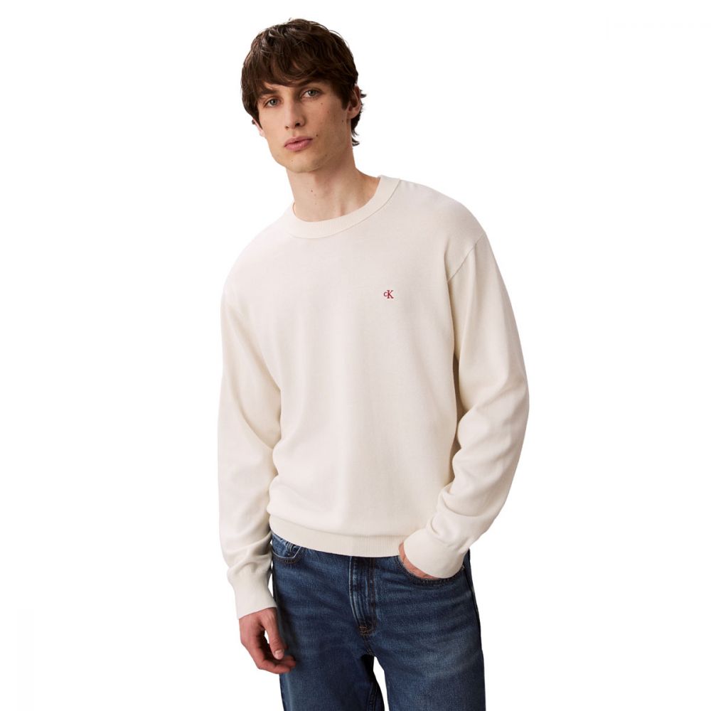 Maglione Uomo Calvin Klein Relaxed Beige