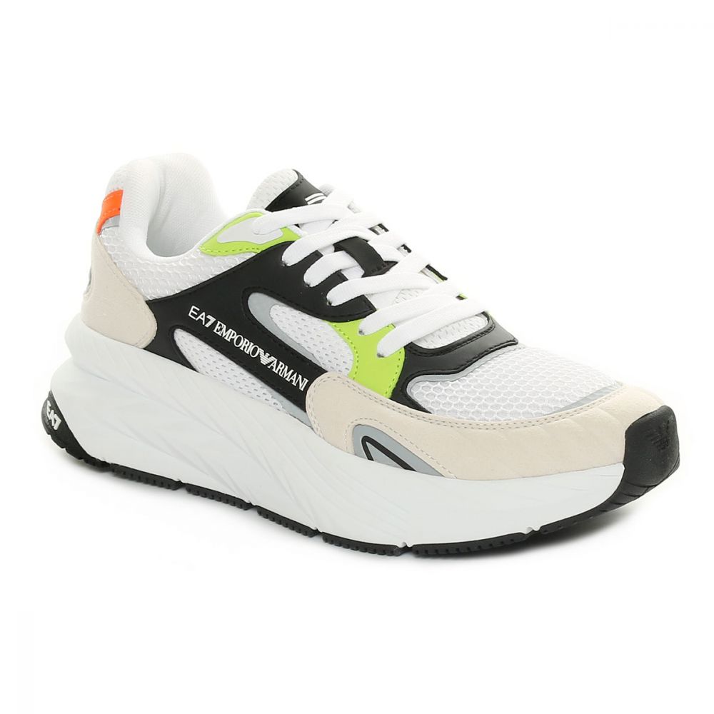 Sneakers Uomo Emporio Armani 7 Crusher Sonic Mix Bianco