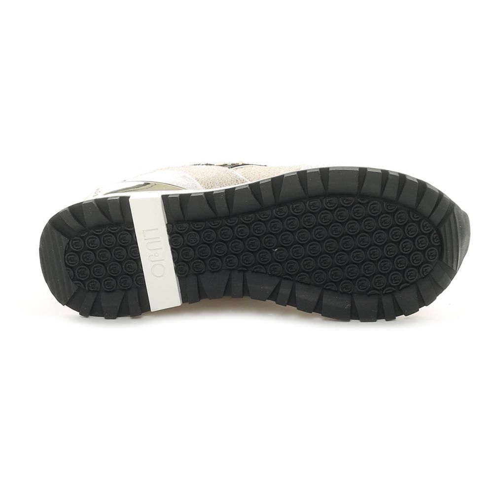 Modello Maxi Wonder 01 Codice BA3013EX16104178 Sneakers Donna Liu Jo In Pelle 'Maxi Wonder 01' - Colore Oro Chiaro, Codice BA3013EX16104178 Scarpe In Pelle Oro Chiaro