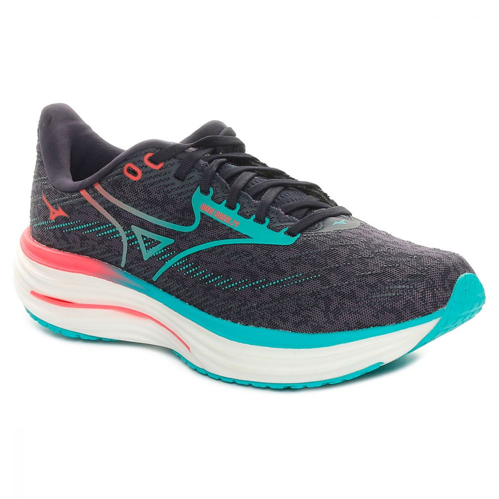 。。。 Scarpa da Running Uomo Mizuno Wave Rider 29 Grigio Azzurro