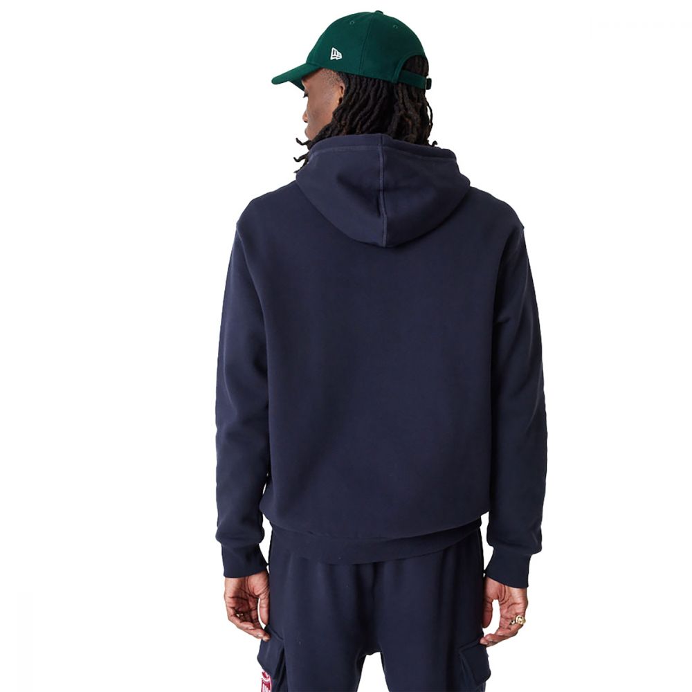 Felpa Uomo New Era Lifestyle Os Cappuccio Fleece Blu