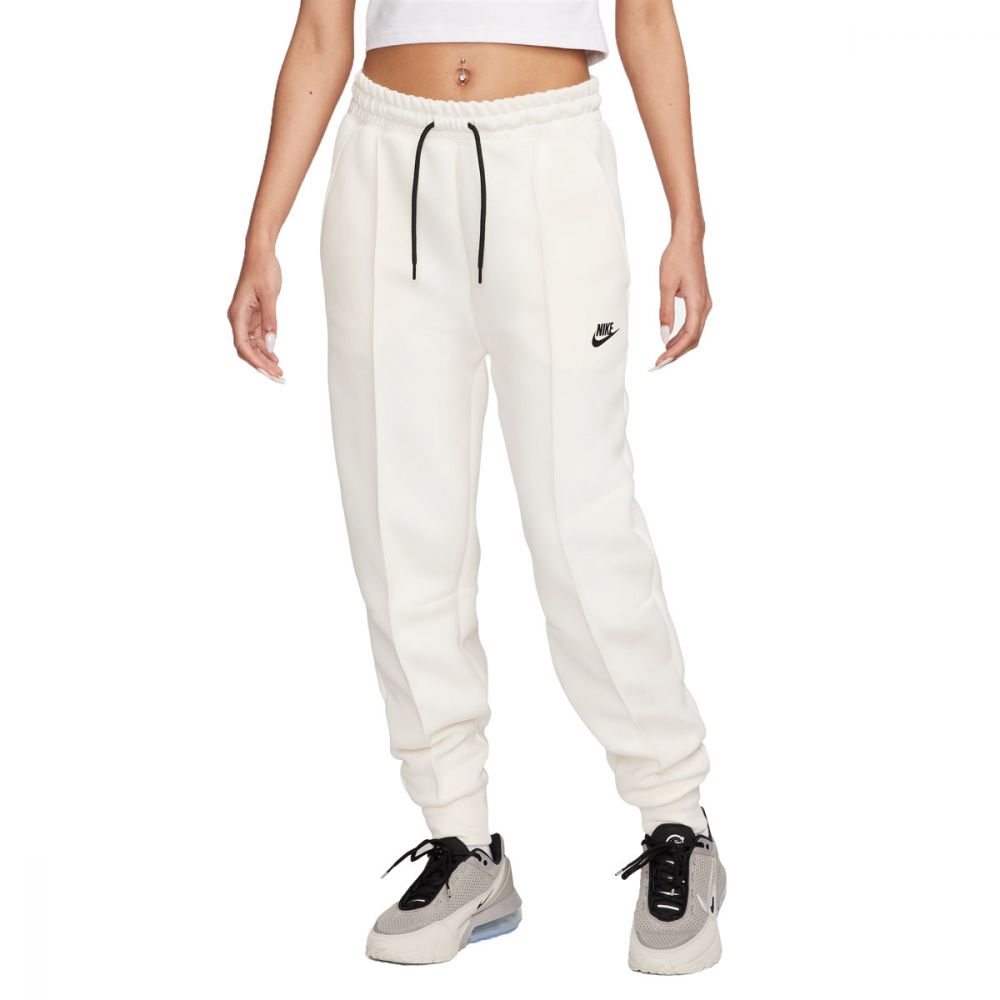 Pantalone Donna Nike Sportswear Tech Fleece Bianco