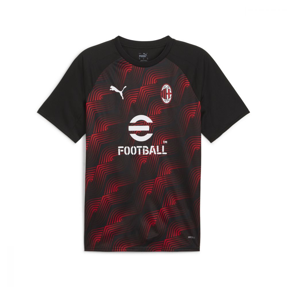 Puma T-Shirt Pre Partita AC Milan Uomo Nero