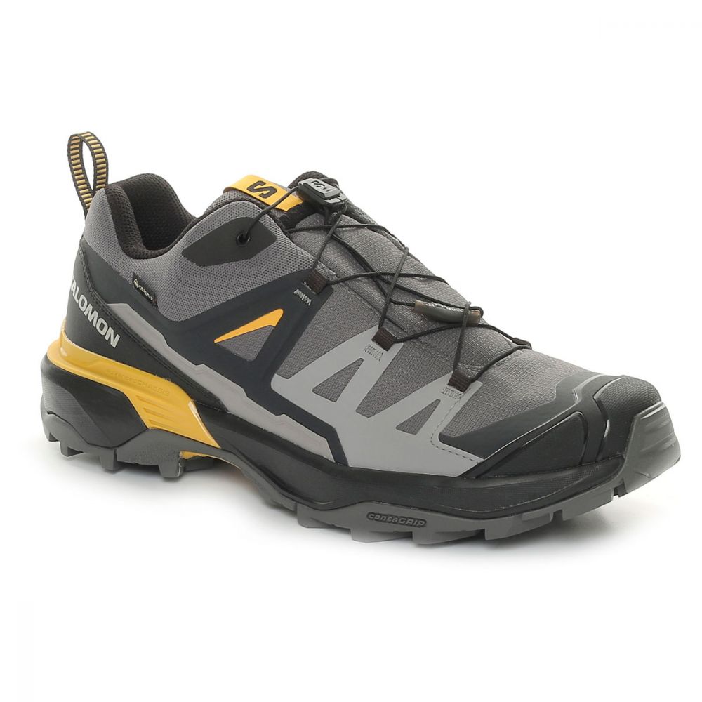 Scarpa da Trekking Uomo Salomon X Ultra 360 Goretex Grigio Giallo