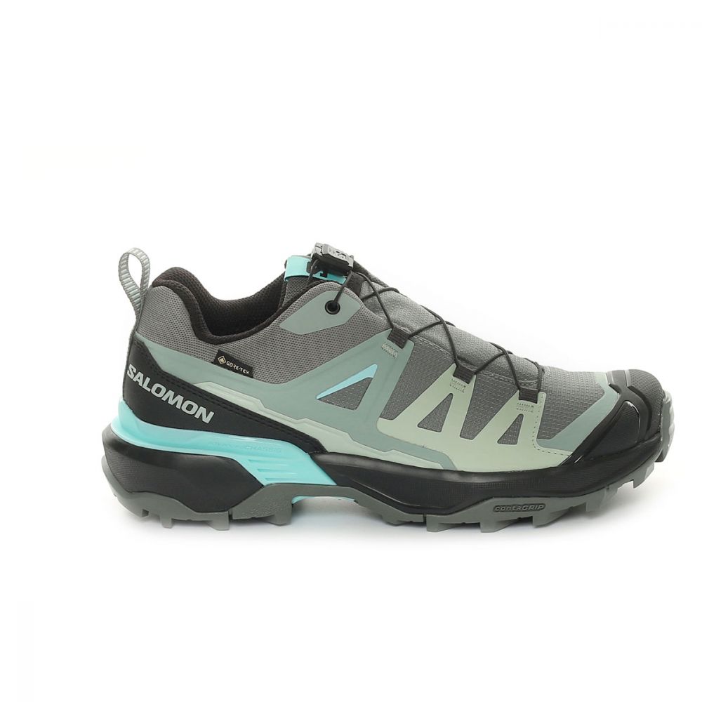 Scarpa da Trekking Donna Salomon X Ultra 360 Goretex Verde Salvia Nero