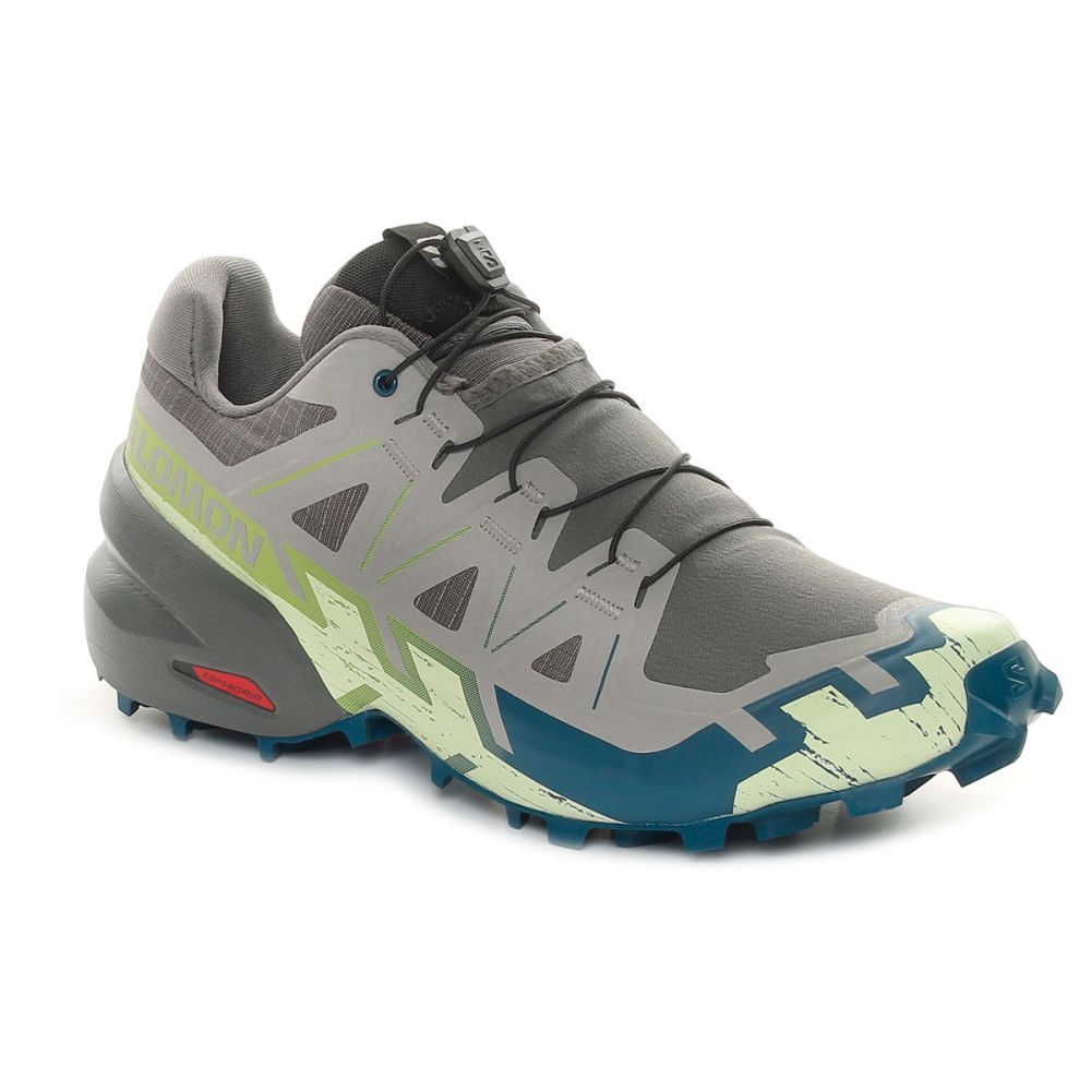 Scarpa da Trail Running Uomo Salomon Speedcross Grigio Lime