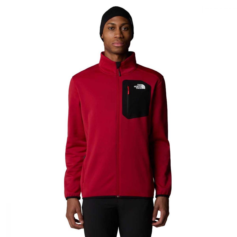 The North Face Felpa Pile Crest Uomo Rosso