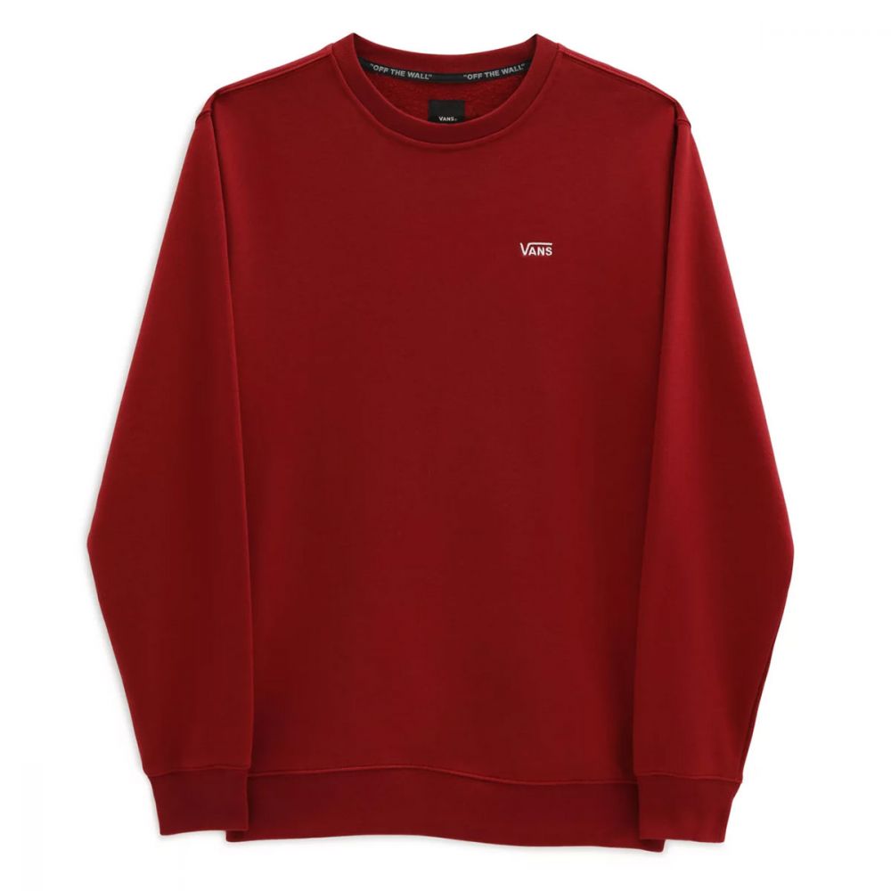 Vans Felpa Girocollo Basic Uomo Rosso