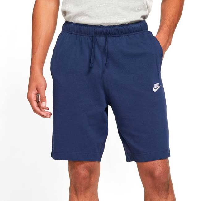 Nike Pantaloncino Sportswear Club Uomo Blu Bianco