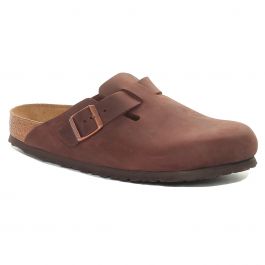 Birkenstock Ciabatta Boston Uomo Marrone