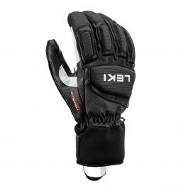 Leki, Griffin Pro 3D guanti da sci uomo Black Tan marrone, nero
